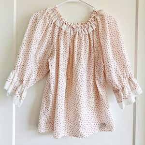 Vintage Rockmount Ranch Wear Ruffle Peasant Blouse